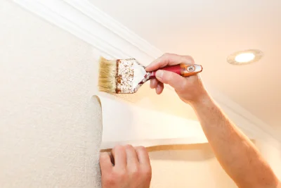 Pose de papier peint à Noisy-Rudignon — revêtements muraux et toiles de verre